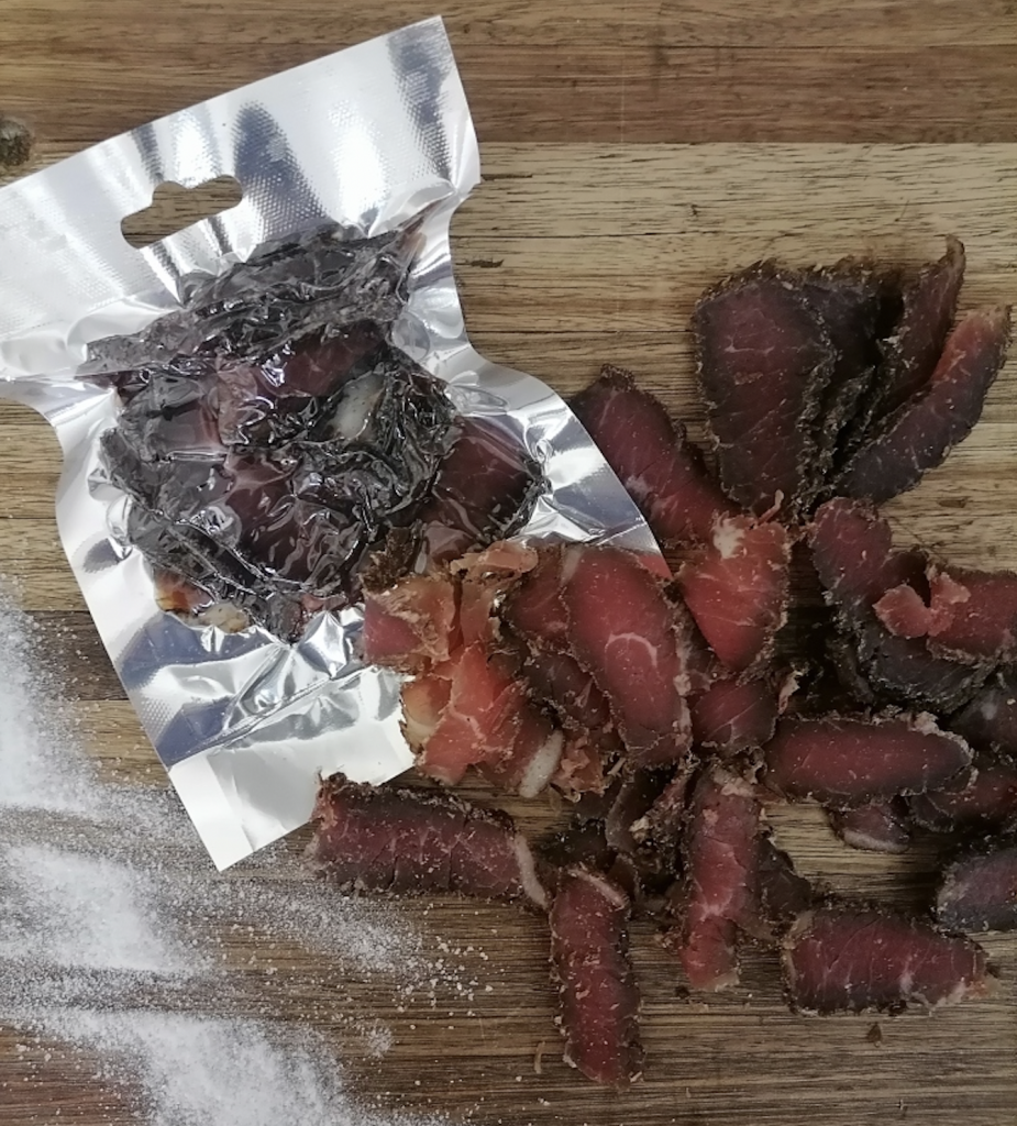 Vacuum Packed Sliced Beef Biltong 80g Biltong & Nut Hut