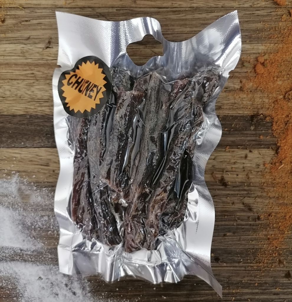 Vacuum Packed Beef Chutney Sticks 80g Biltong & Nut Hut