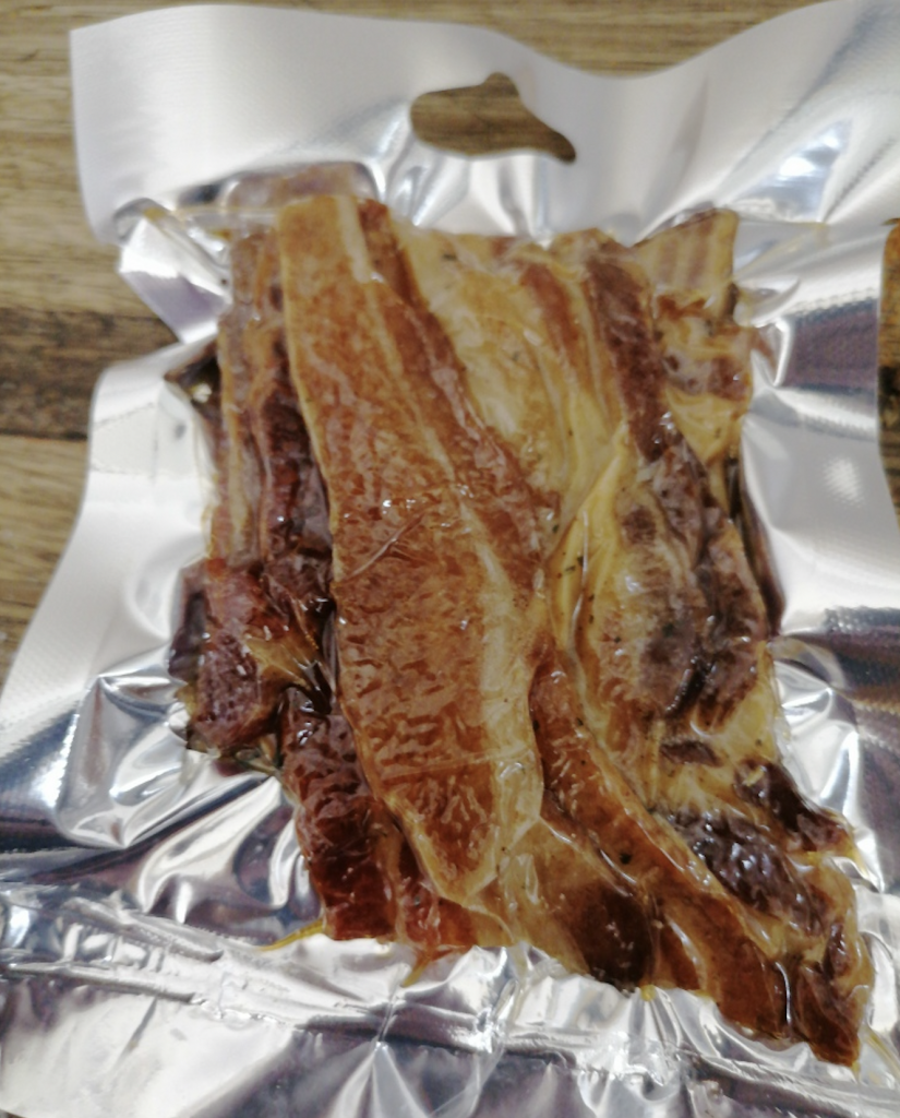 Vacuum Packed BBQ Bacon 80g Biltong & Nut Hut